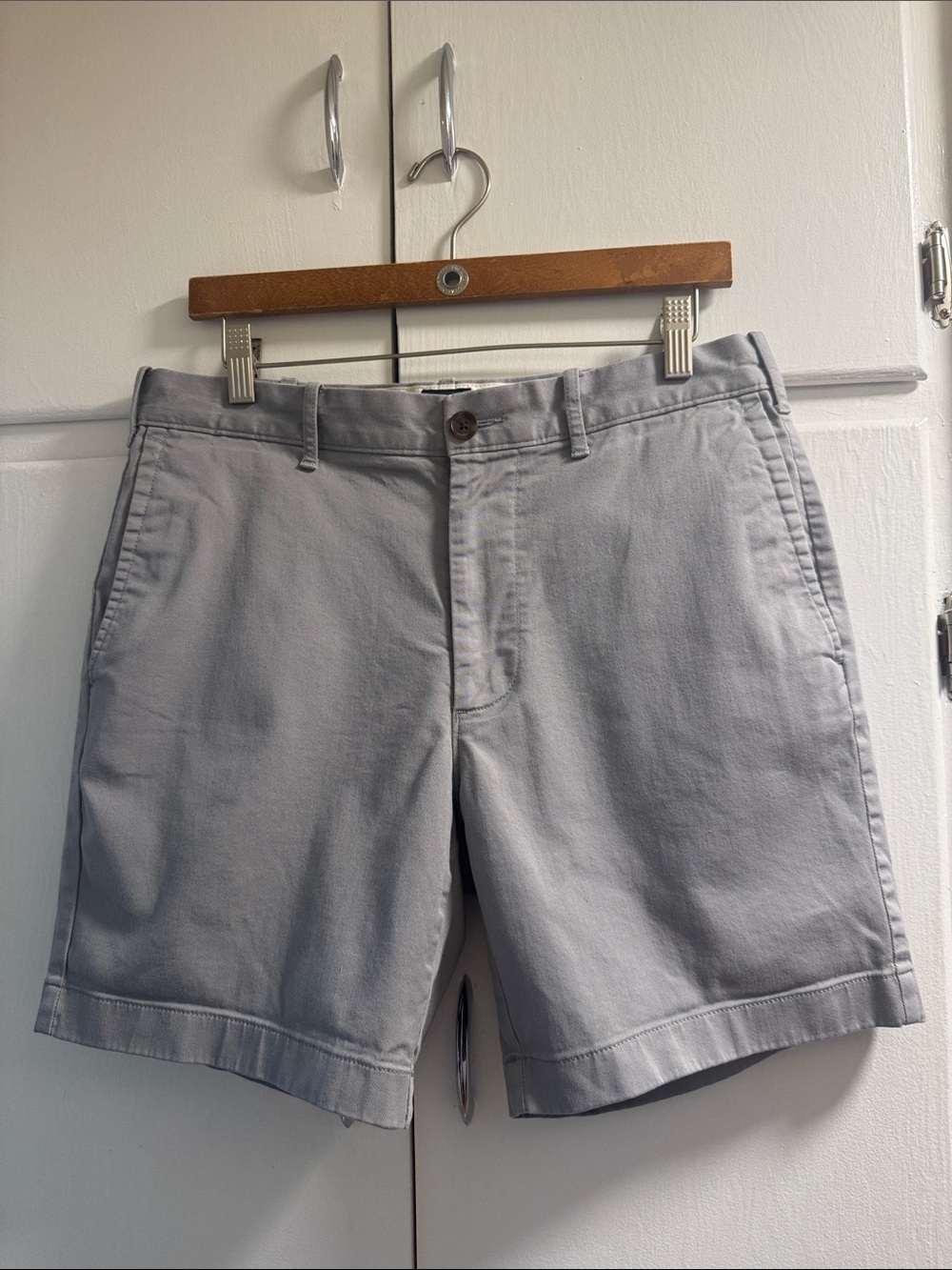 J. Crew Light Gray 7” Flat-Front Casual Shorts